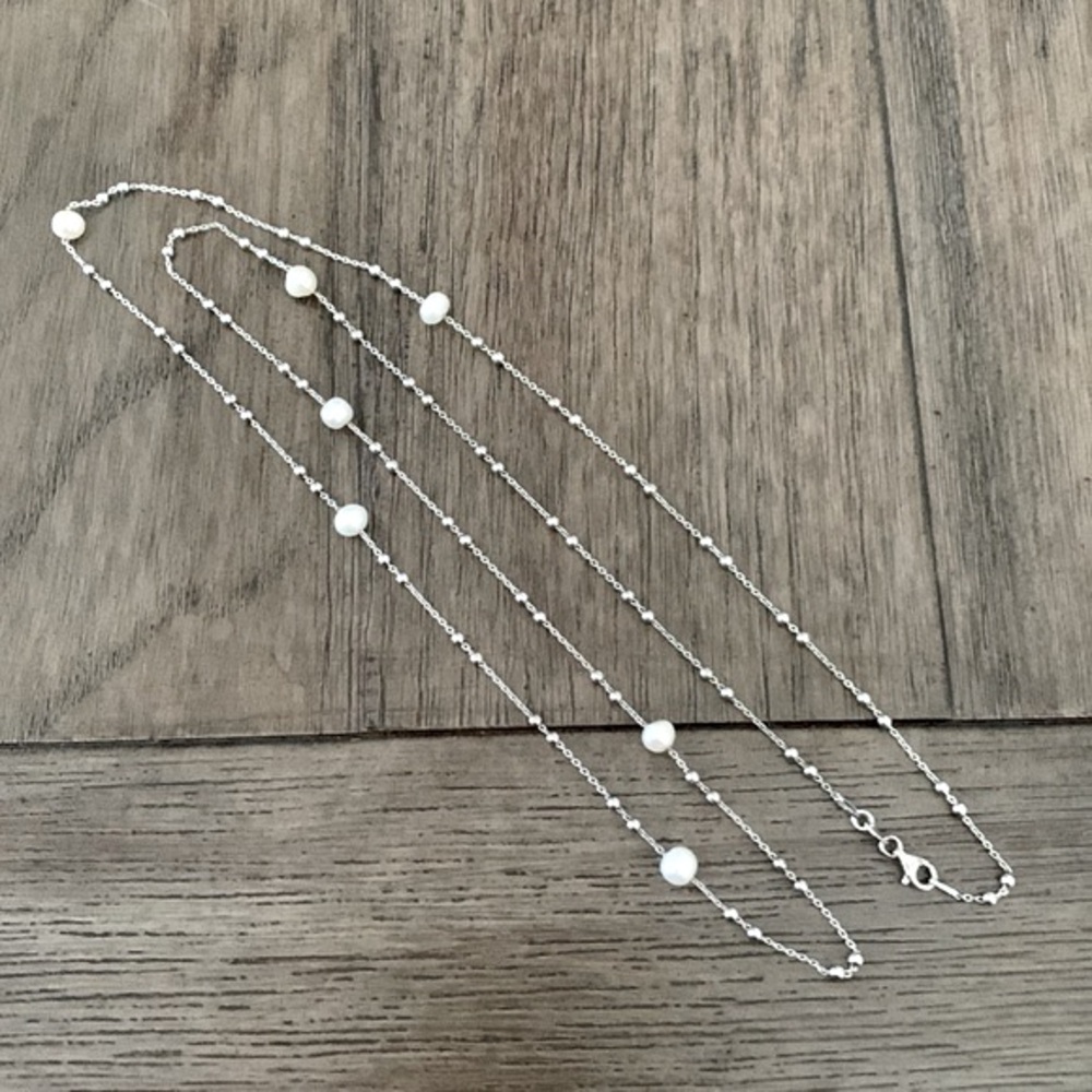 ๐ Zales Necklace with Pearls - Picture 4 of 9